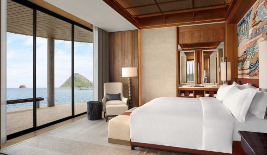 Ta’Aktana, a Luxury Collection Resort & Spa, Labuan Banjo Overwater Villa Bedroom