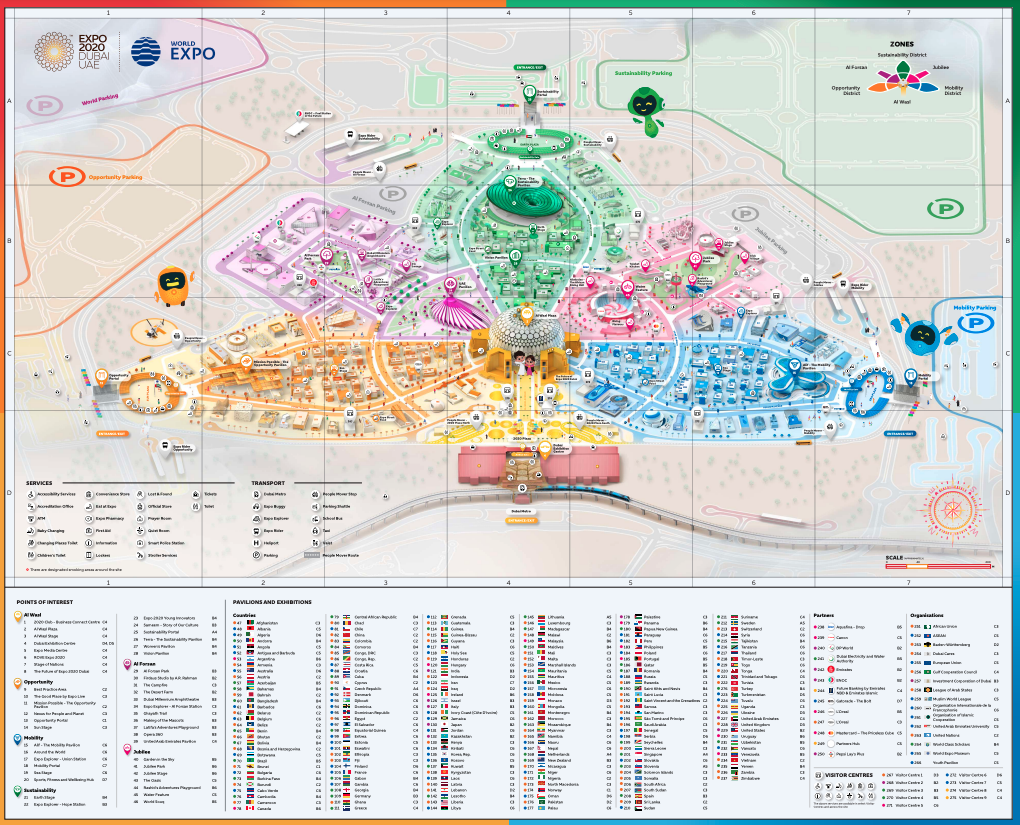 Expo 2020 Dubai Map