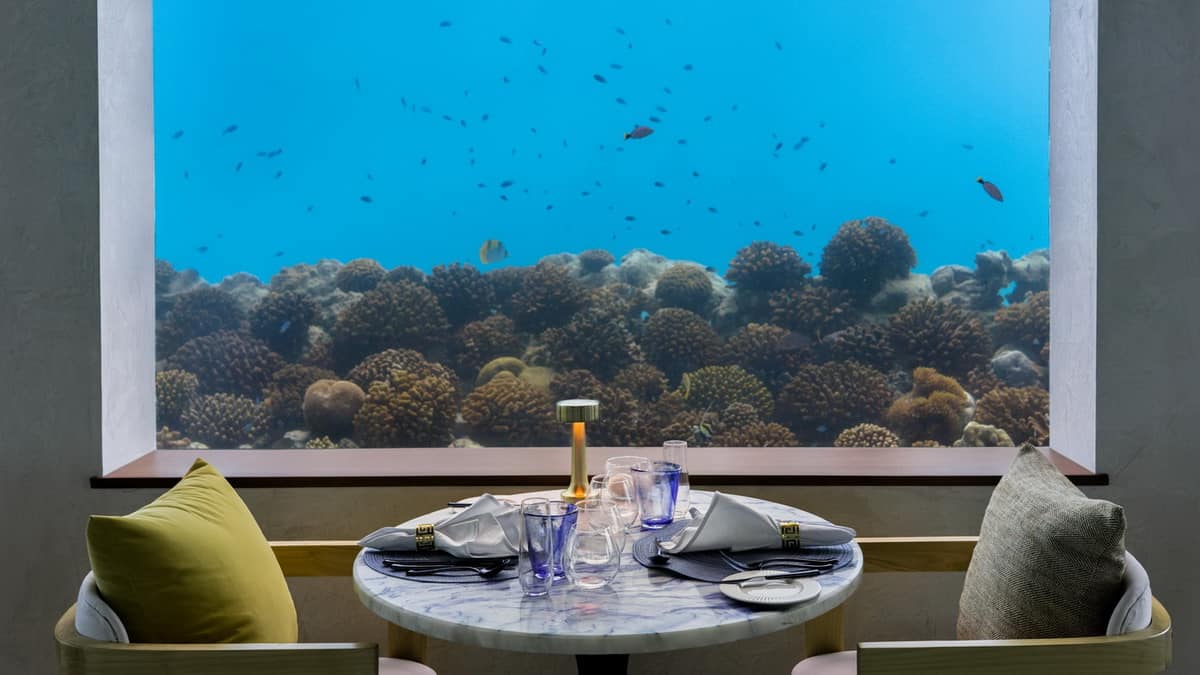 Unterwasser-Restaurant Malediven