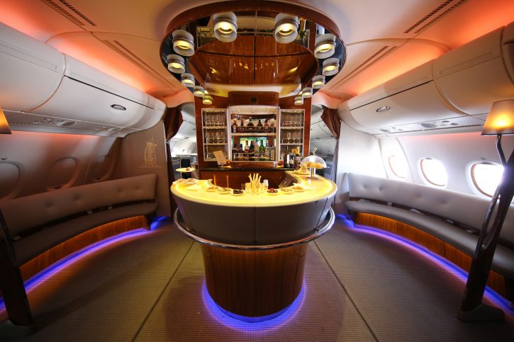 Emirates Business Class On-Board Bar